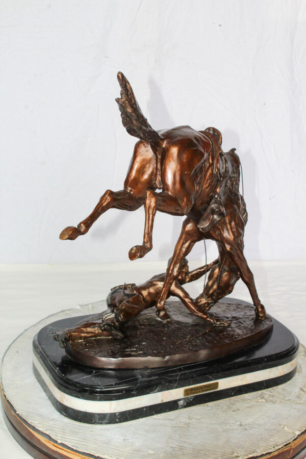 Wicked Pony Bronze Statue by Frederic Remington 19" x 11" x 23"H - Image 12