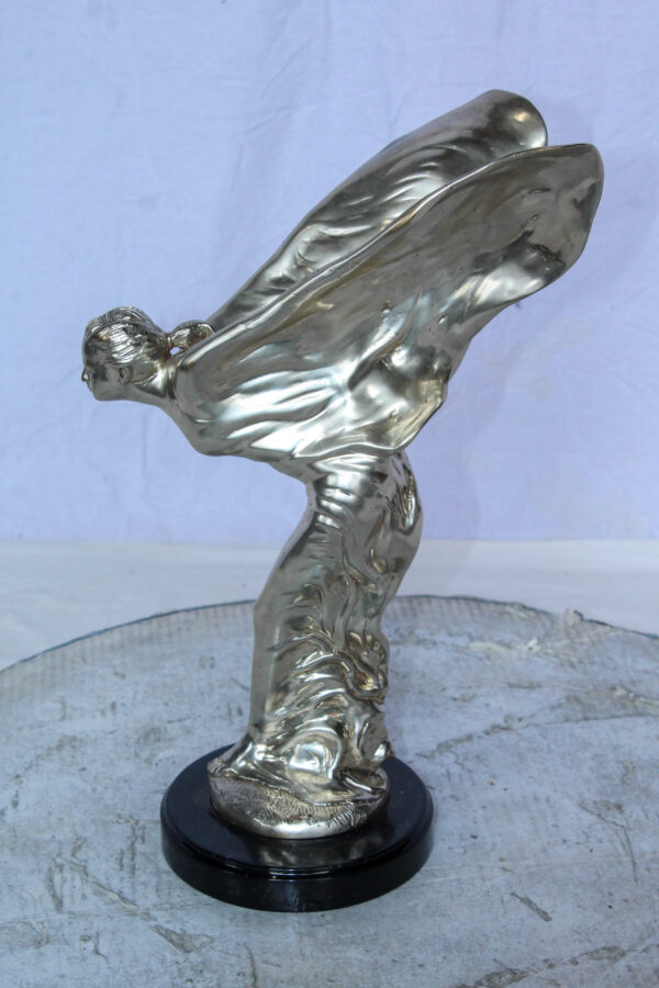 Spirit of Ecstasy Rolls Royce Replica Bronze Statue 7" x 11" x 16"H - Image 4