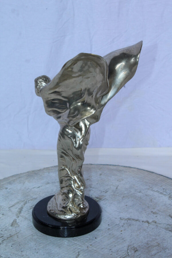 Spirit of Ecstasy Rolls Royce Replica Bronze Statue 7" x 11" x 16"H - Image 5