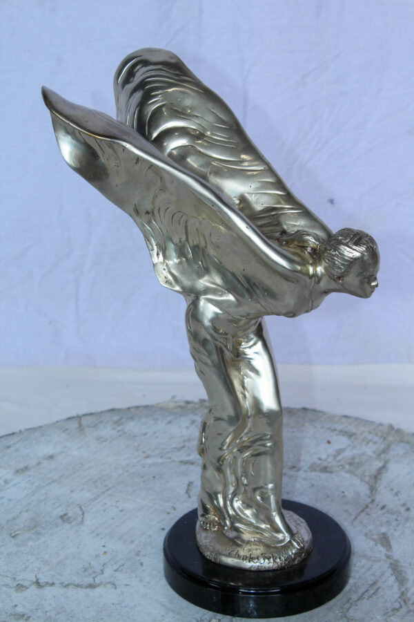 Spirit of Ecstasy Rolls Royce Replica Bronze Statue 7" x 11" x 16"H - Image 8