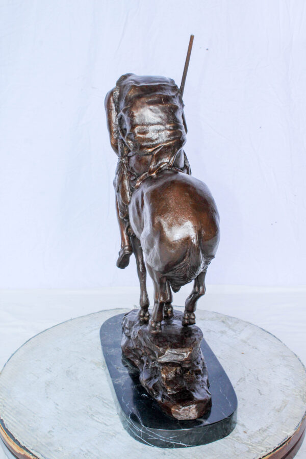 End of the Trail American Warrior Statue Remington Replica 20" x 8" x 25"H - Image 5