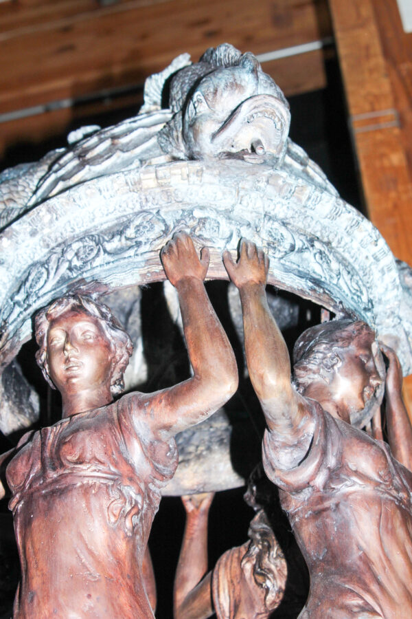 Giant Bronze Four Seasons Fountain with Patina Finish 48" x 48" x 98"H - Image 8