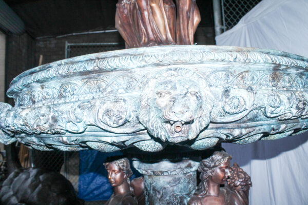 Giant Bronze Four Seasons Fountain with Patina Finish 48" x 48" x 98"H - Image 2