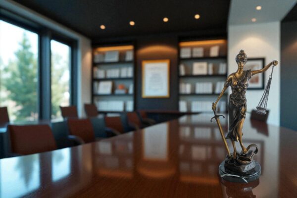 Bronze Lady Justice Statue with Sword Scales and Marble Base   9" x 6" x 16"H - Image 11