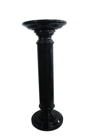Elegant Black Marble Display Pedestal for Art or Decor 14" x 14" x 36"H