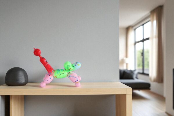 Color Splash Resin Balloon Dog Art Statue 8" x 4" x 7"H - Image 12