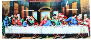 The Last Supper Art Print on Glossy Acrylic Sheet 35" x 15" x 1"H