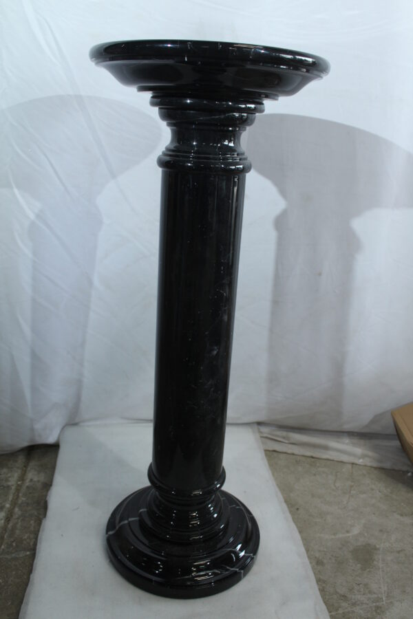 Elegant Black Marble Display Pedestal for Art or Decor 14" x 14" x 36"H - Image 3