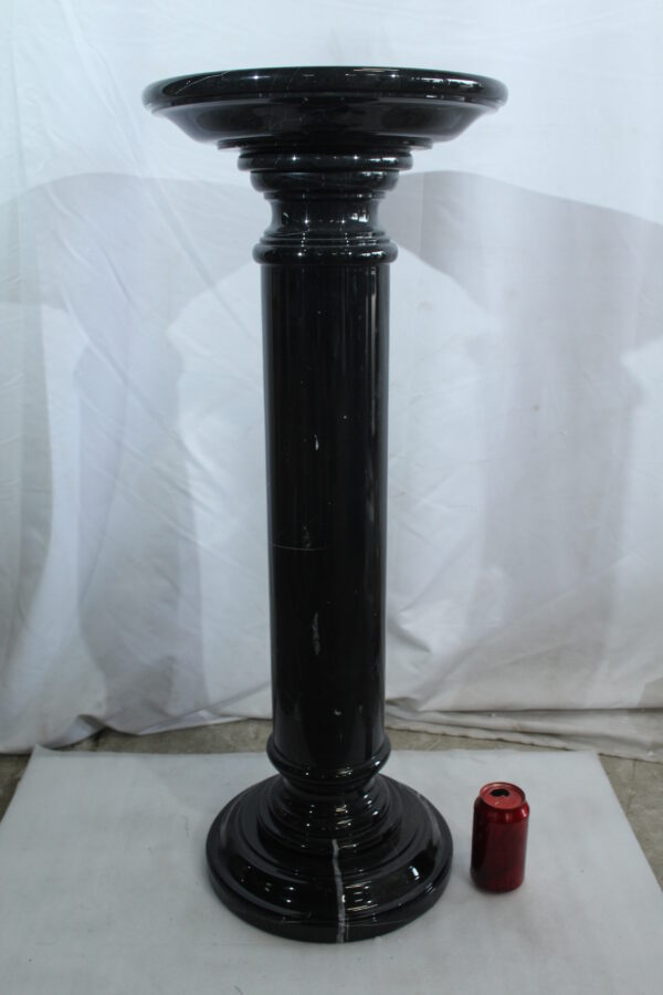 Elegant Black Marble Display Pedestal for Art or Decor 14" x 14" x 36"H - Image 5