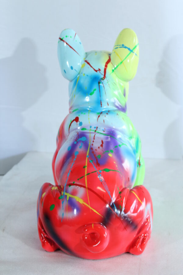 Colorful Resin French Bulldog Statue Modern Art Décor 15" x 8" x 16"H - Image 11