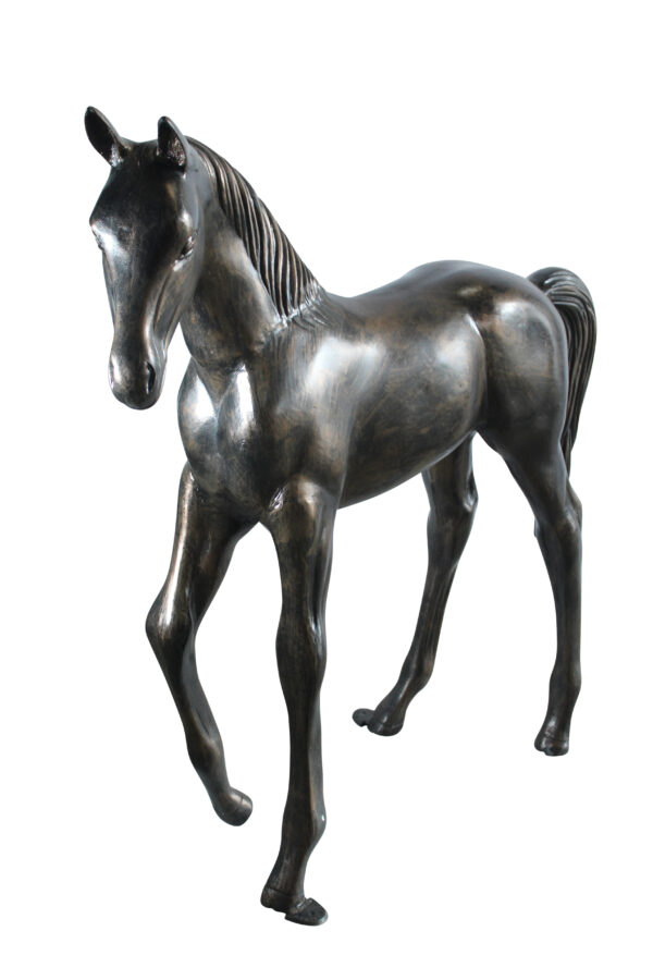 Life Size Aluminum Arabian Colt Horse Statue for Decoration 50" x 15" x 52"H