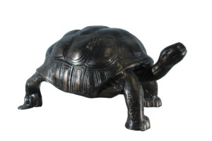 Large Aluminum Tortoise Statue with Detailed Shell and Legs 35" x 18" x 18"H