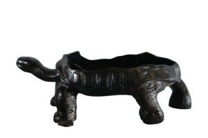 Large Turtle Planter Aluminum Statue with Textured Finish 35" x 19" x 12"H