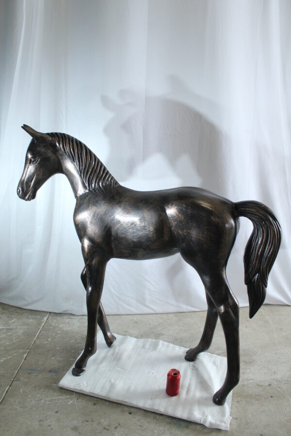 Life Size Aluminum Arabian Colt Horse Statue for Decoration 50" x 15" x 52"H - Image 12