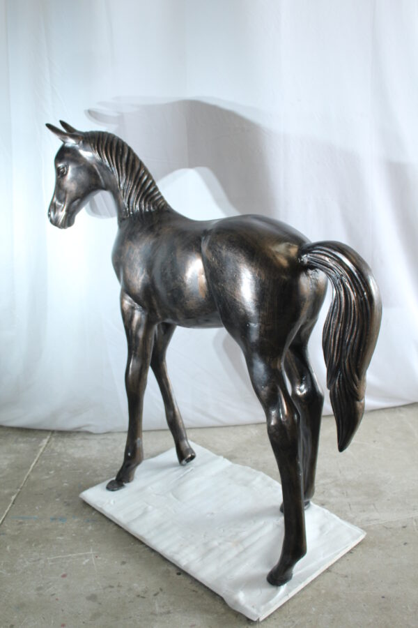 Life Size Aluminum Arabian Colt Horse Statue for Decoration 50" x 15" x 52"H - Image 13
