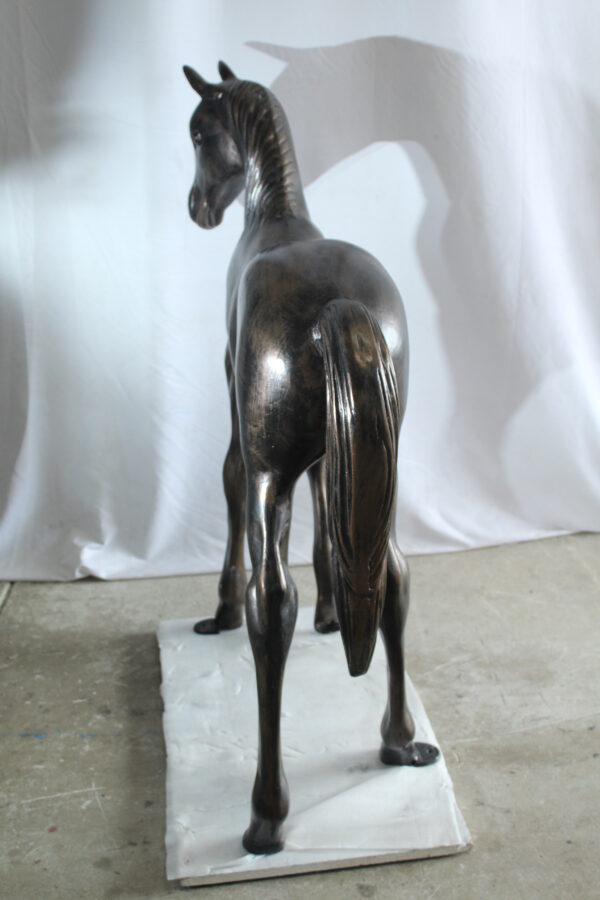 Life Size Aluminum Arabian Colt Horse Statue for Decoration 50" x 15" x 52"H - Image 2