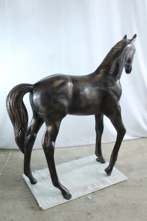 Life Size Aluminum Arabian Colt Horse Statue for Decoration 50" x 15" x 52"H - Image 4