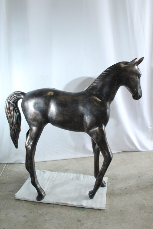 Life Size Aluminum Arabian Colt Horse Statue for Decoration 50" x 15" x 52"H - Image 5