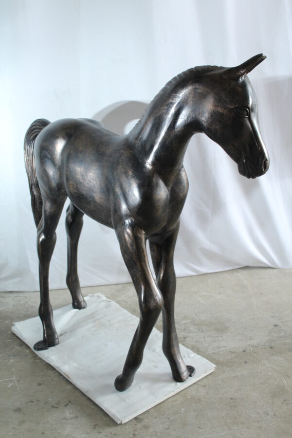 Life Size Aluminum Arabian Colt Horse Statue for Decoration 50" x 15" x 52"H - Image 6