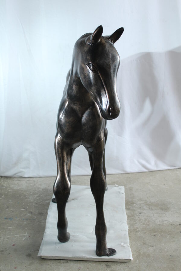Life Size Aluminum Arabian Colt Horse Statue for Decoration 50" x 15" x 52"H - Image 7