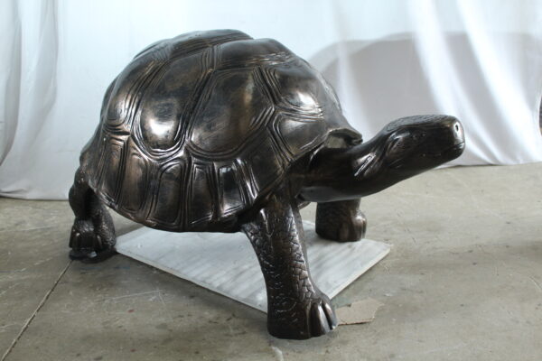 Giant Walking Tortoise Aluminum Statue for Garden or Décor 49" x 30" x 32"H - Image 10