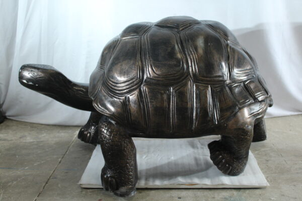 Giant Walking Tortoise Aluminum Statue for Garden or Décor 49" x 30" x 32"H - Image 3
