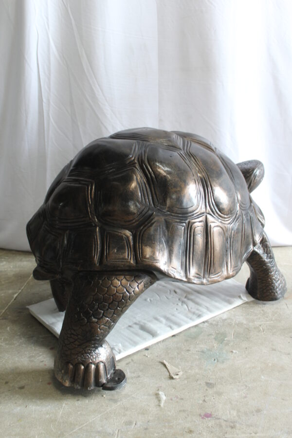 Giant Walking Tortoise Aluminum Statue for Garden or Décor 49" x 30" x 32"H - Image 5