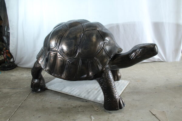 Giant Walking Tortoise Aluminum Statue for Garden or Décor 49" x 30" x 32"H - Image 6