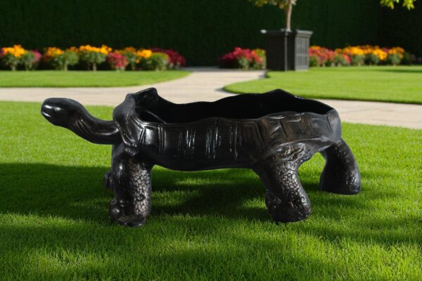Cooter Turtle Aluminum Statue with Realistic Crawling Pose 38" x 26" x 8"H - Image 13